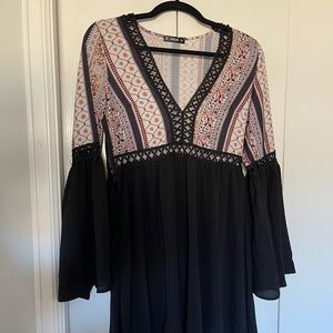 Long sleeve flowey dress